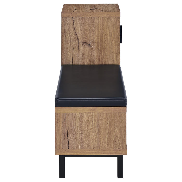 Teller 1-door Entryway Shoe Storage Cabinet Natural Oak - Time 2 Sleep (West Covina, CA)