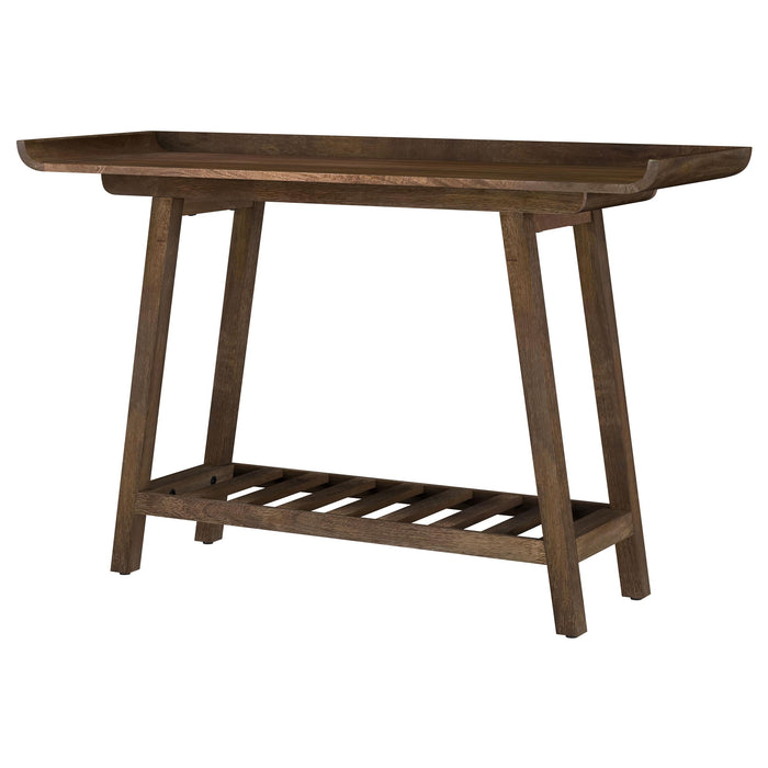 Ornelas 46-inch Console Table with Slatted Shelf Mango Brown - Time 2 Sleep (West Covina, CA)