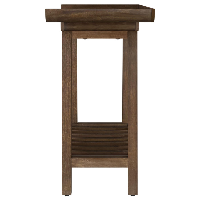 Ornelas 46-inch Console Table with Slatted Shelf Mango Brown - Time 2 Sleep (West Covina, CA)