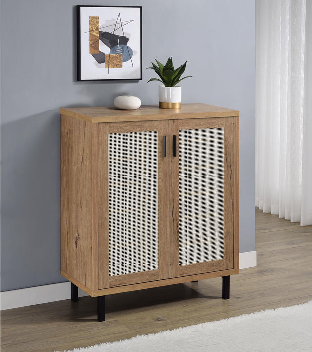 Teller 2-door Shoe Storage Cabinet Natural Oak - Time 2 Sleep (West Covina, CA)