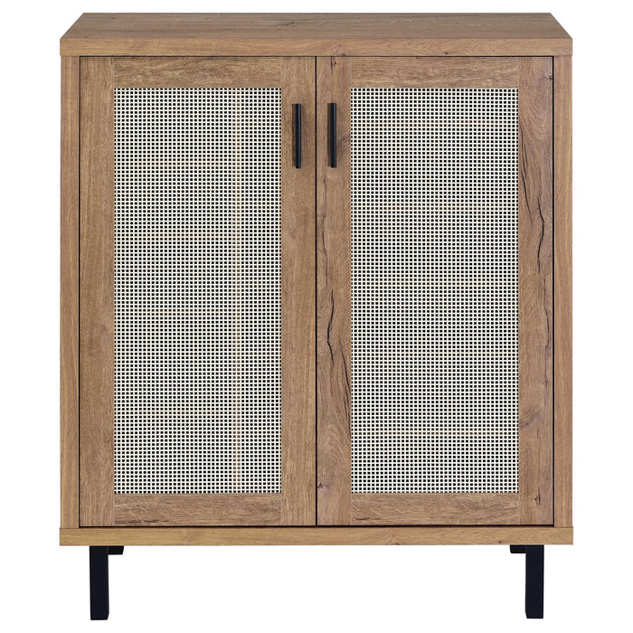 Teller 2-door Shoe Storage Cabinet Natural Oak - Time 2 Sleep (West Covina, CA)