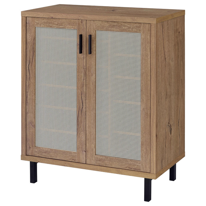 Teller 2-door Shoe Storage Cabinet Natural Oak - Time 2 Sleep (West Covina, CA)