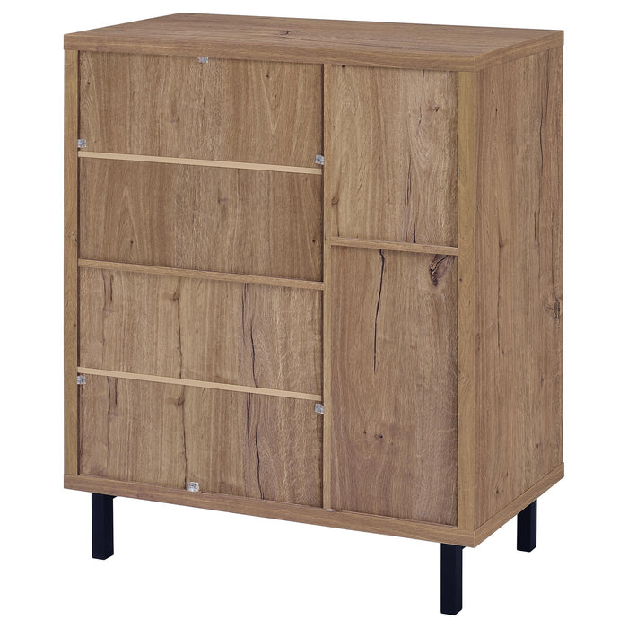 Teller 2-door Shoe Storage Cabinet Natural Oak - Time 2 Sleep (West Covina, CA)