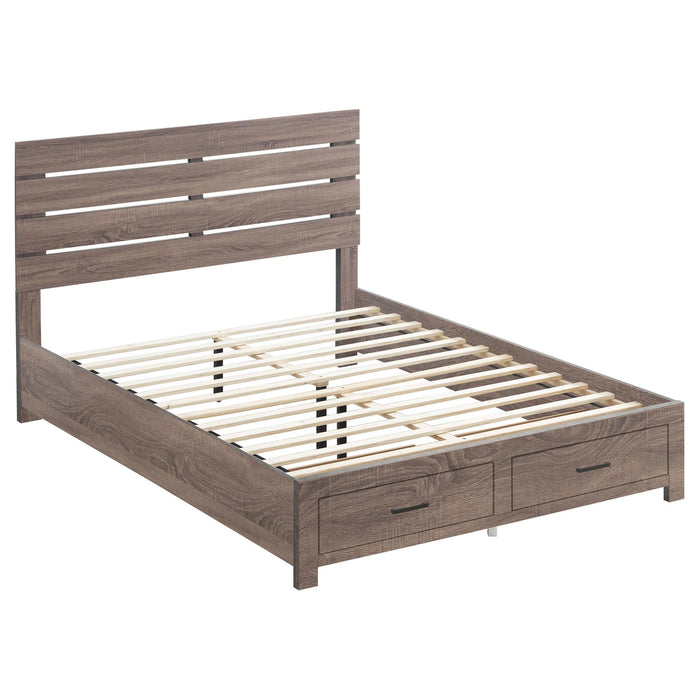 Brantford Eastern King & Queen Panel Bed Barrel Oak - Time 2 Sleep (West Covina, CA)
