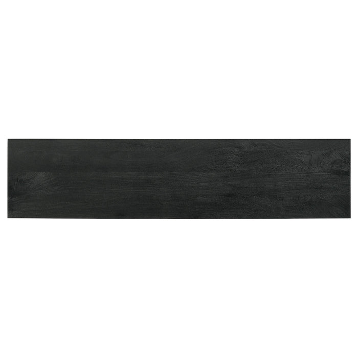 Marsden 2-door Wood 70" TV Stand Charcoal Black