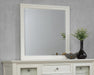 Sandy Beach Rectangular Dresser Mirror Cream White - Time 2 Sleep (West Covina, CA)