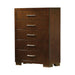 Jessica 5-drawer Chest Cappuccino - Time 2 Sleep (West Covina, CA)