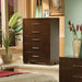 Jessica 5-drawer Chest Cappuccino - Time 2 Sleep (West Covina, CA)
