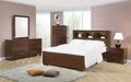 Jessica Queen Bed with Storage Headboard Cappuccino - Time 2 Sleep (West Covina, CA)