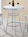 Theodore Round Bar Table Chrome and Glossy White - Time 2 Sleep (West Covina, CA)