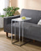 Stella Glass Top Accent Table Chrome and White - Time 2 Sleep (West Covina, CA)