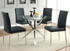 Vance Glass Top Dining Table with X-cross Base Chrome - Time 2 Sleep (West Covina, CA)