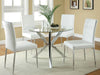 Vance Glass Top Dining Table with X-cross Base Chrome - Time 2 Sleep (West Covina, CA)