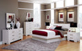 Jessica Queen Platform Bed with Rail Seating White - Time 2 Sleep (West Covina, CA)