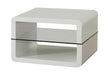 Elana Square 2-shelf End Table Glossy White - Time 2 Sleep (West Covina, CA)