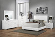 Felicity California King Panel Bed Glossy White - Time 2 Sleep (West Covina, CA)