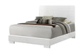 Felicity California King Panel Bed Glossy White - Time 2 Sleep (West Covina, CA)