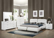 Jeremaine Queen Upholstered Bed White - Time 2 Sleep (West Covina, CA)