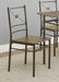 Anna 5-piece Rectangular Dining Set Dark Bronze - Time 2 Sleep (West Covina, CA)