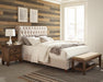 Devon Tufted Upholstered California King Bed Beige - Time 2 Sleep (West Covina, CA)