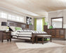 Franco Eastern King Panel Bed Burnished Oak - Time 2 Sleep (West Covina, CA)