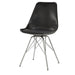 Juniper Armless Dining Chairs Black and Chrome (Set of 2) - Time 2 Sleep (West Covina, CA)