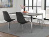 Juniper Armless Dining Chairs White and Chrome (Set of 2) - Time 2 Sleep (West Covina, CA)