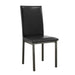 Garza Upholstered Dining Chairs Black (Set of 2) - Time 2 Sleep (West Covina, CA)