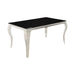 Carone Rectangular Dining Table Chrome and Black - Time 2 Sleep (West Covina, CA)