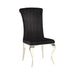 Betty Upholstered Side Chairs Black and Chrome (Set of 4) - Time 2 Sleep (West Covina, CA)