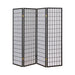 Roberto 4-panel Folding Screen Dark Grey and White - Time 2 Sleep (West Covina, CA)