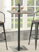 Cavalier Square Bar Table Dark Elm and Matte Black - Time 2 Sleep (West Covina, CA)