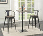 Cavalier Square Bar Table Dark Elm and Matte Black - Time 2 Sleep (West Covina, CA)