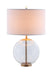 Kenny Drum Shade Table Lamp with Glass Base White - Time 2 Sleep (West Covina, CA)