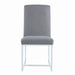 Mackinnon Upholstered Side Chairs Grey and Chrome (Set of 2) - Time 2 Sleep (West Covina, CA)
