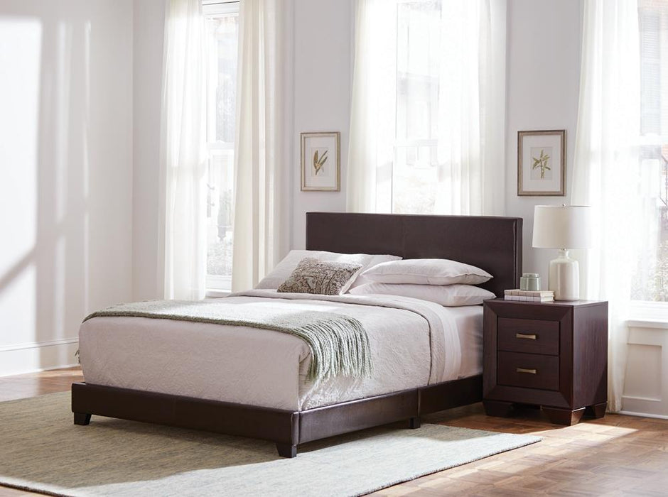 Dorian Upholstered California King, E.King, & Queen Bed Black, Brown, & Grey - Time 2 Sleep (West Covina, CA)