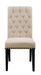 Alana Upholstered Side Chairs Beige and Smokey Black (Set of 2) - Time 2 Sleep (West Covina, CA)