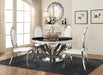 Anchorage Round Dining Table Chrome and Black - Time 2 Sleep (West Covina, CA)