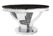 Anchorage Round Dining Table Chrome and Black - Time 2 Sleep (West Covina, CA)