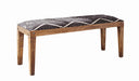 Lamont Rectangular Upholstered Bench Natural and Navy - Time 2 Sleep (West Covina, CA)