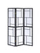 Damis 3-panel Folding Floor Screen Black and White - Time 2 Sleep (West Covina, CA)