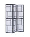 Damis 3-panel Folding Floor Screen Black and White - Time 2 Sleep (West Covina, CA)