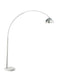 Krester Arched Floor Lamp Brushed Steel and Chrome - Time 2 Sleep (West Covina, CA)