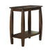 Raphael 1-shelf Chairside Table Cappuccino - Time 2 Sleep (West Covina, CA)