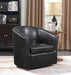 Turner Upholstery Sloped Arm Accent Swivel Chair Dark Brown - Time 2 Sleep (West Covina, CA)