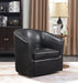 Turner Upholstery Sloped Arm Accent Swivel Chair Dark Brown - Time 2 Sleep (West Covina, CA)