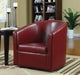 Turner Upholstery Sloped Arm Accent Swivel Chair Red - Time 2 Sleep (West Covina, CA)