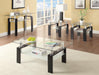 Dyer Tempered Glass Coffee Table with Shelf Black - Time 2 Sleep (West Covina, CA)