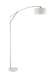 Moniz Adjustable Arched Arm Floor Lamp Chrome and White - Time 2 Sleep (West Covina, CA)