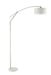 Moniz Adjustable Arched Arm Floor Lamp Chrome and White - Time 2 Sleep (West Covina, CA)